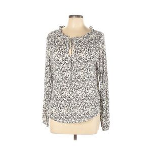 Lucky Brand Long Sleeve Floral Blouse